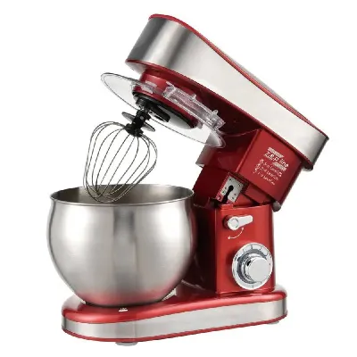 Червоний Кухонний тестоміс міксер 4в1 3500 Вт на 7 літрів Zepline з нержавіючої сталі ZP-137