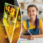 Світлодіодна дошка планер Led для нотаток малювання маркером календар usb світильник 3D