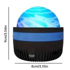 Нічник-проектор зоряного неба RGB + пульт ДК, від USB, AT-0  Світлодіодна обертова лампа