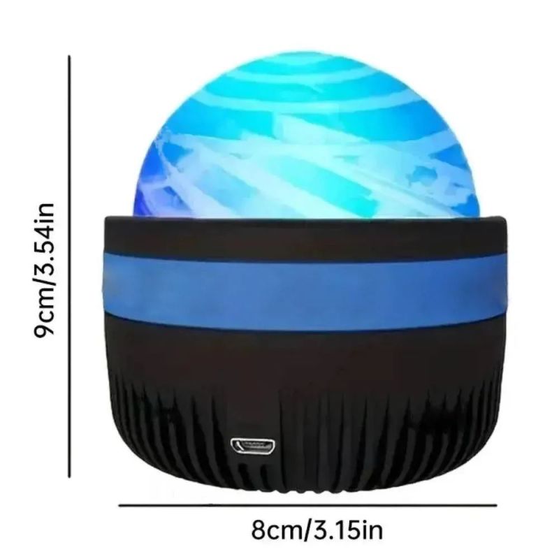 Нічник-проектор зоряного неба RGB + пульт ДК, від USB, AT-0  Світлодіодна обертова лампа