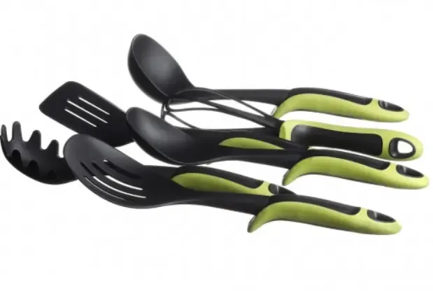 Набір кухонного приладдя ЧЕРВОНИЙ KITCHEN TOOLS, 7 предметів Кухонний набір з підставкою