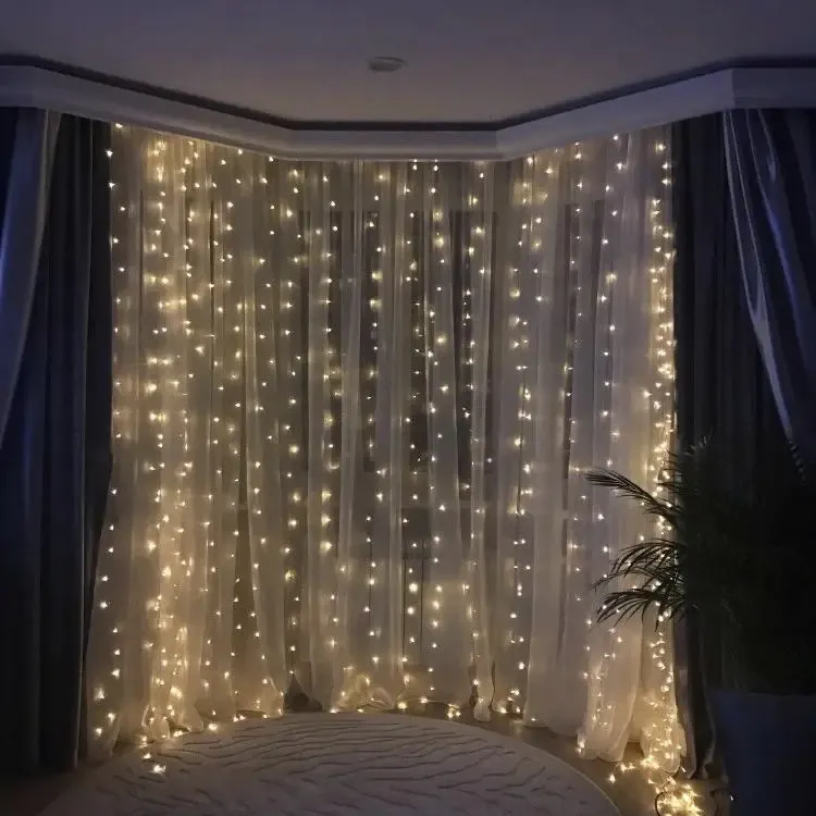 Гірлянда водоспад 320-400L 3X3М із заглуш. (10Х32ЛАМП) теплий RD-7152