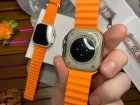 Помаранчеві Смарт годинник L8 Ultra Max 49 mm 1:1 Apple Watch! AMOLED.Преміум якість. Є гвинти та фіксатор ремінця