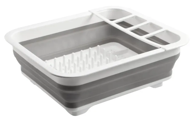 Сушка силіконова для посуду Benson BN-090 складна кухонна сушарка для посуду Бенсон, Бенсон