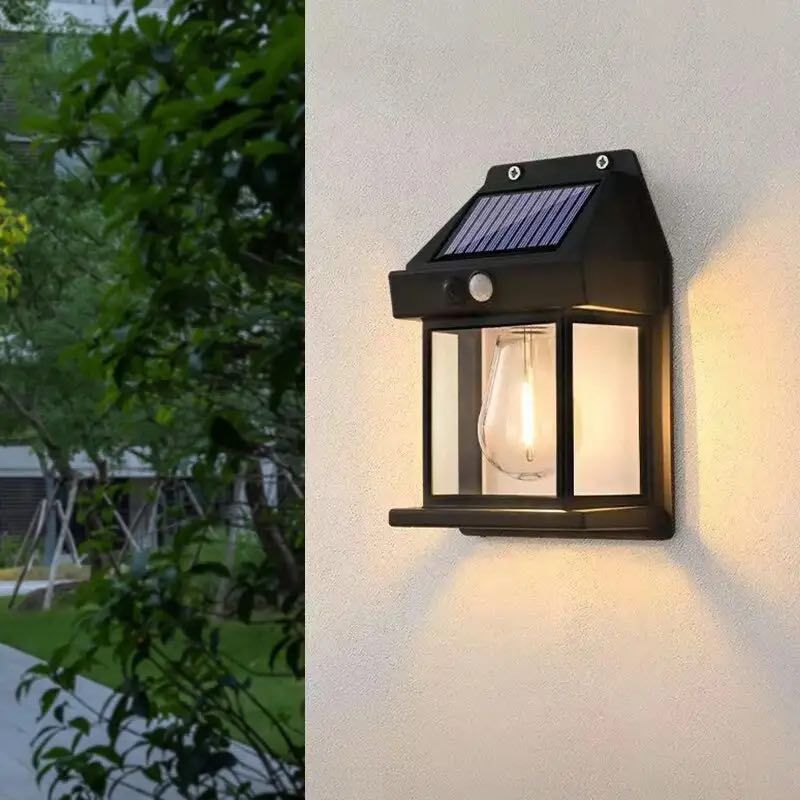 Вуличний ліхтар на сонячній батареї з датчиком руху Solar Wall Lamp COBA CL-118