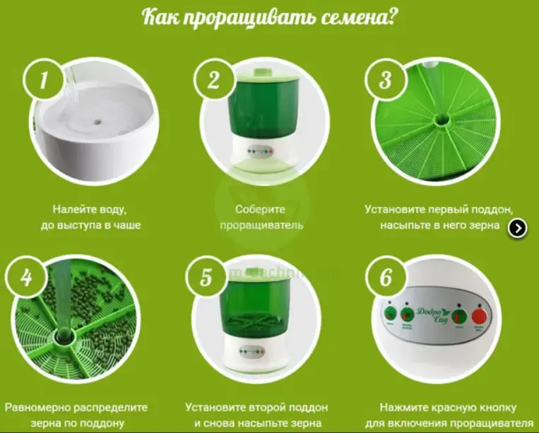 Автоматичний пророщувач насіння ДоброСад (з таймером)