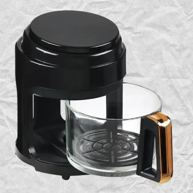 Чорна Аерофритюрниця безмасляна сенсорна на 6л Gold Diamond TK9905 3200Вт