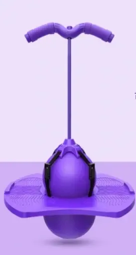 Рожевий Дитячий стрибун-джампінг на резинці (висота 54см, гумова трубка розтягується)