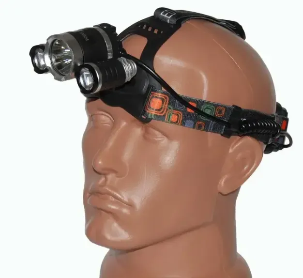 Потужний налобний світлодіодний ліхтарик 3 в 1 RJ-3000, налобний ліхтар, світлодіодний ліхтар