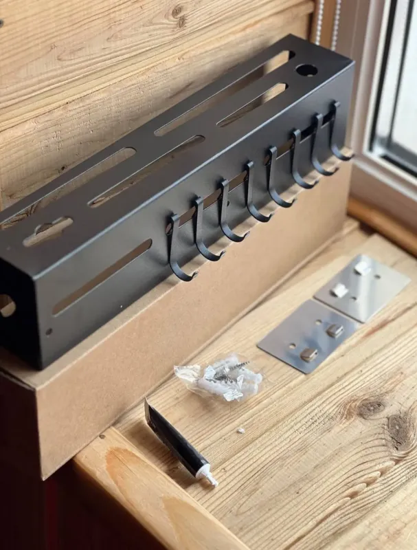 Настінний багатофункціональний органайзер для зберігання кухонного приладдя 30 см