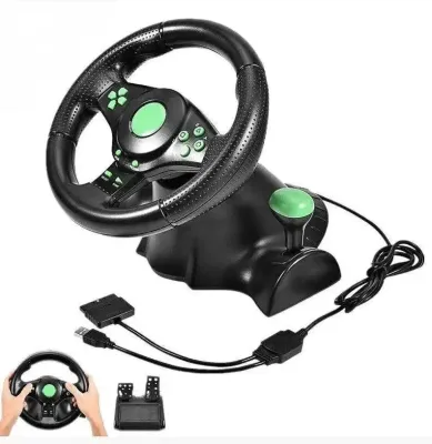 Ігрове кермо з педалями Vibrating Wheel PS3 PC USB