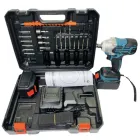 Акумуляторний безщітковий гайковерт на 2 акумулятори з набором інструментів 1135-4