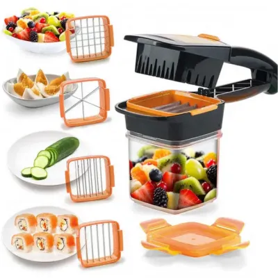 Овочерізка з контейнером 5 в 1 Nicer Dicer Quick