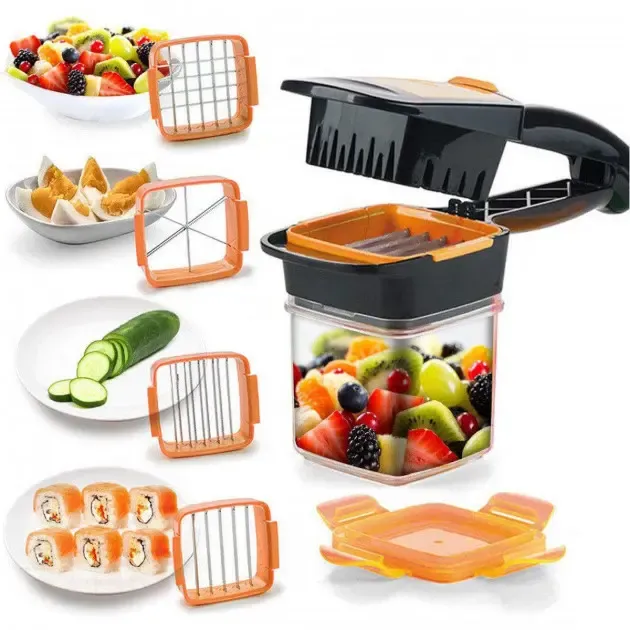 Овочерізка з контейнером 5 в 1 Nicer Dicer Quick