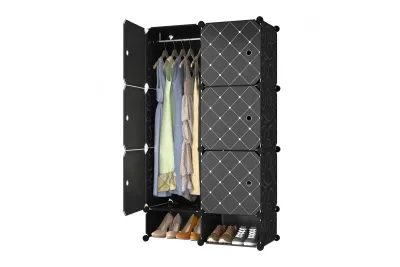 Шафа пластикова для одягу та взуття 75*37*127cm