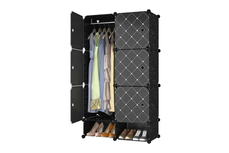 Шафа пластикова для одягу та взуття 75*37*127cm