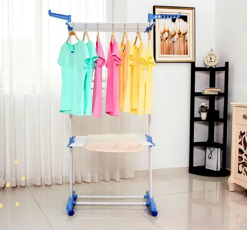 Сушарка для речей Складна сушарка для білизни Garment Rack With Wheels