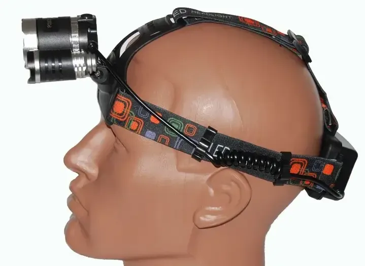 Потужний налобний світлодіодний ліхтарик 3 в 1 RJ-3000, налобний ліхтар, світлодіодний ліхтар