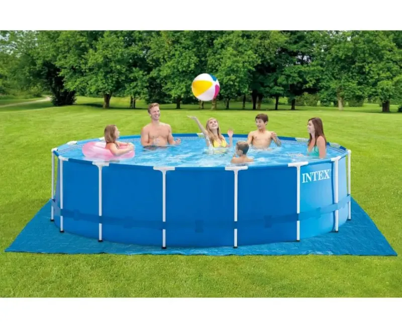 Дитячий надувний ігровий центр Пончик 48476 Intex 127х61 см