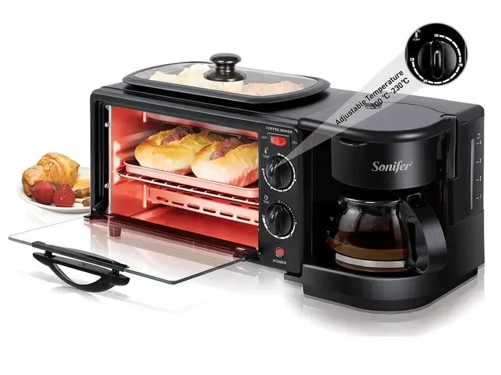 Електрична духовка Zepline Кофеварка Сковорода 9 л