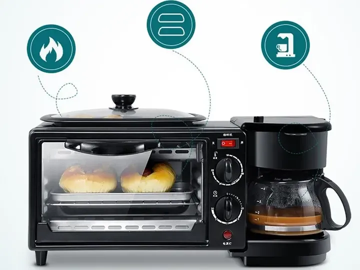 Електрична духовка Zepline Кофеварка Сковорода 9 л