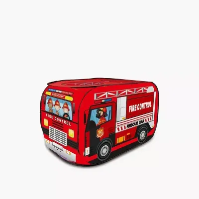 червона Пожежна машина Дитячий ігровий намет TK Group TENT 110 х 70 х 70 см у сумці