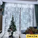 Гірлянда Світлодіодна Штора Xmas 200 LED 3х2 м Білий USB