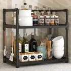 Полиця-органайзер 2-х рівнева для зберігання на кухні/ванній