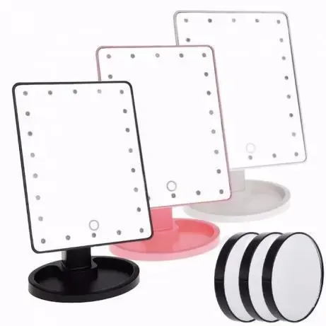 Біле Дзеркало з LED підсвічуванням для макіяжу Magic MakeUp Mirror