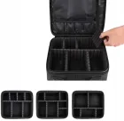 Рожева Органайзер бокс із дзеркалом бьюті кейс косметичка валіза сумка для зберігання косметики та приладдя 26х23х10 см