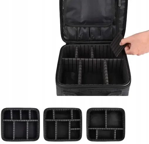 Рожева Органайзер бокс із дзеркалом бьюті кейс косметичка валіза сумка для зберігання косметики та приладдя 26х23х10 см