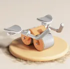 Тренажер для преса / Колесо для спорту / Ролик для преса зі зворотним механізмом Синя