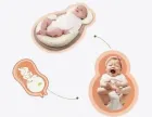 Дитяча подушка baby sleep positioner Подушка для немовлят Подушка-позиціонер для новонароджених