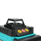 Лазерний 4D рівень акумуляторний -2 АКБ, 16 ліній, пульт дистанційного керування, цифровий дисплей, штатив, повний набір для встановлення, пластиковий кейс