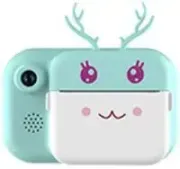 Блакитний Дитячий фотоапарат C11 з екраном моментального друку фото "Ріжки"