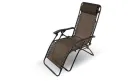 коричневий Садове Крісло Шезлонг до 120 кг Складаний Шезлонг для Дачі Zero Gravity XXL  (з підстакаником)