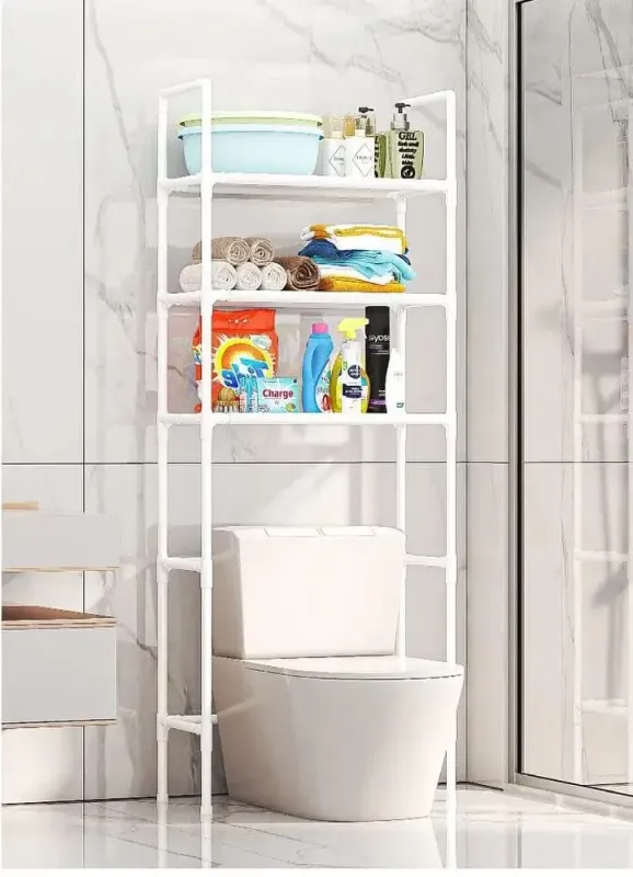 Підлоговий стелаж для встановлення над унітазом 47х25х155 см