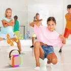 Міні-дитяче караоке K12 з 2 бездротовим мікрофоном, портативна колонка з LED підсвічуванням