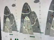 Водний світ/Дорога гори Дитячий двосторонній термо килимок 180*200 в сумці