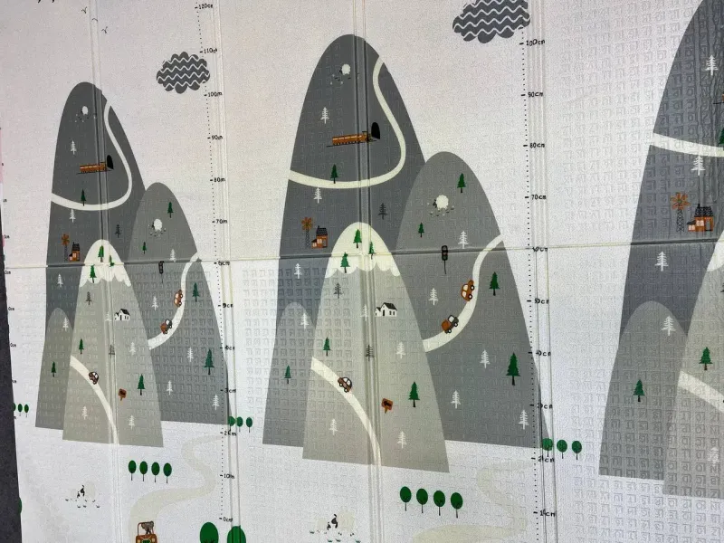 Водний світ/Дорога гори Дитячий двосторонній термо килимок 180*200 в сумці