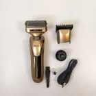 Бритва триммер 3 в 1 Geemy GM-579 на акумуляторі універсальна з насадками для стрижки бороди носа вух