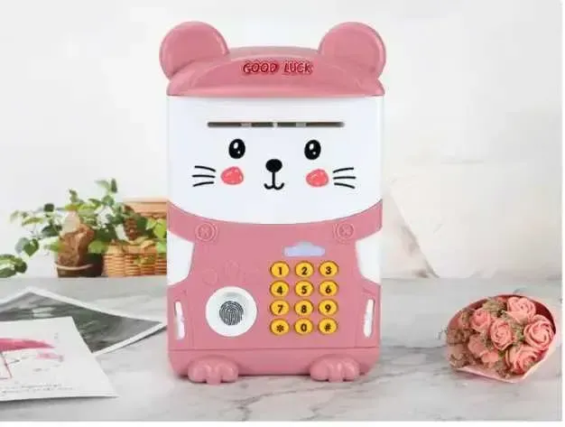 Скарбничка-сейф з кодовим замком та відбитком Милий Ведмедик