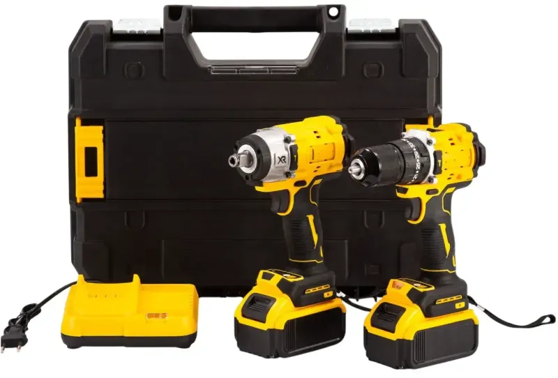 Набір акумуляторного інструменту в кейсі 2 в 1 Шуруповерт та гайковерт 21V