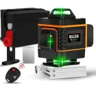 Лазерний рівень нівелір для стяжки підлоги HILDA 4D 16 ліній 360 ° градусів самовирівнюється Зелений промінь + пульт + акумулятор з дисплеєм