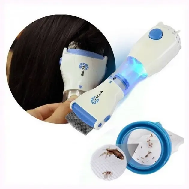 Гребінець електричний для видалення вошей та бліх V-Comb Licetec (TM-38)