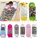 Кошеня Дитячий спальний мішок на блискавці 3 в 1 іграшка подушка спальник та вбудована подушка