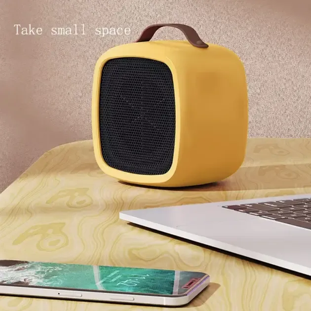 Портативний обігрівач від мережі, 500Вт, Настільний тепловентилятор / Електрообігрівач KRT-01