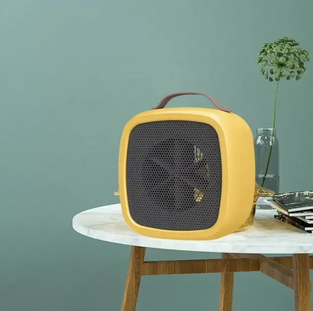 Портативний обігрівач від мережі, 500Вт, Настільний тепловентилятор / Електрообігрівач KRT-01