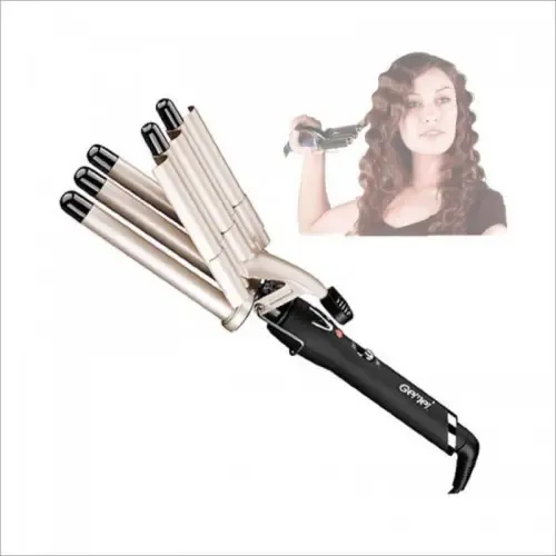 Плойка Хвиля Gemei GM 2933, Щипці для завивки волосся, гофре, плойка п'ять хвиль, накрутка хвиля