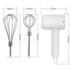 Портативний електричний бездротовий ручний міксер на акумуляторі USB вінчик для збивання